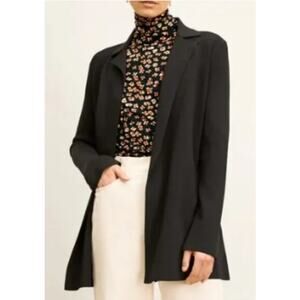 M.M.LaFleur Merritt Jardigan Lapel Collar Jacket Blazer Dark Gray Small